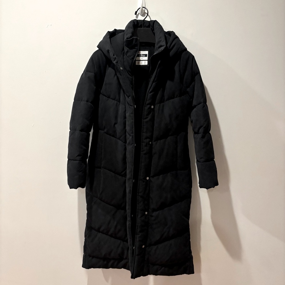Abercrombie Ultra Long Puffer - Black